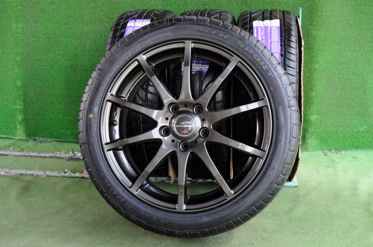 A-TECH シュナイダー 17インチ 7.5J+50/114.3\u0026100 5H 