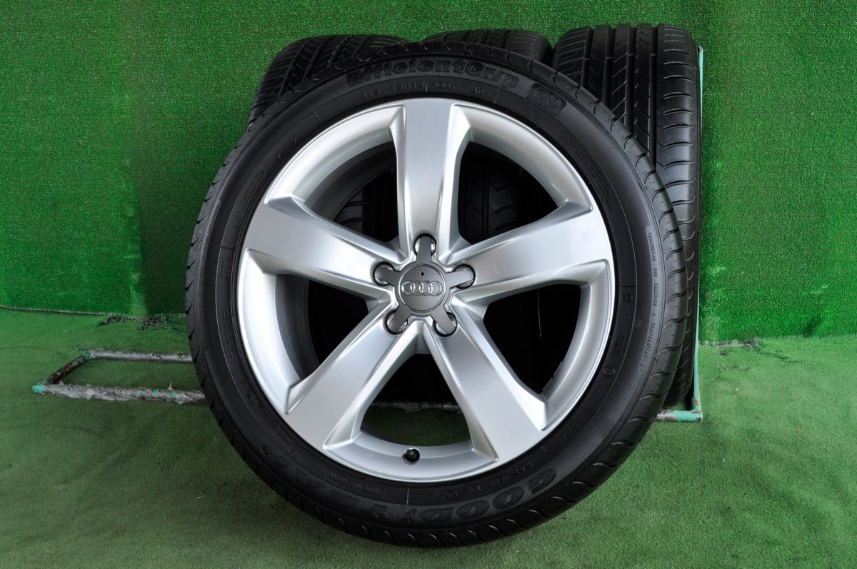 18インチ 8.0J 5-112 タイヤ付4本セット 245/45R18 アウディA6 4G (W2320)