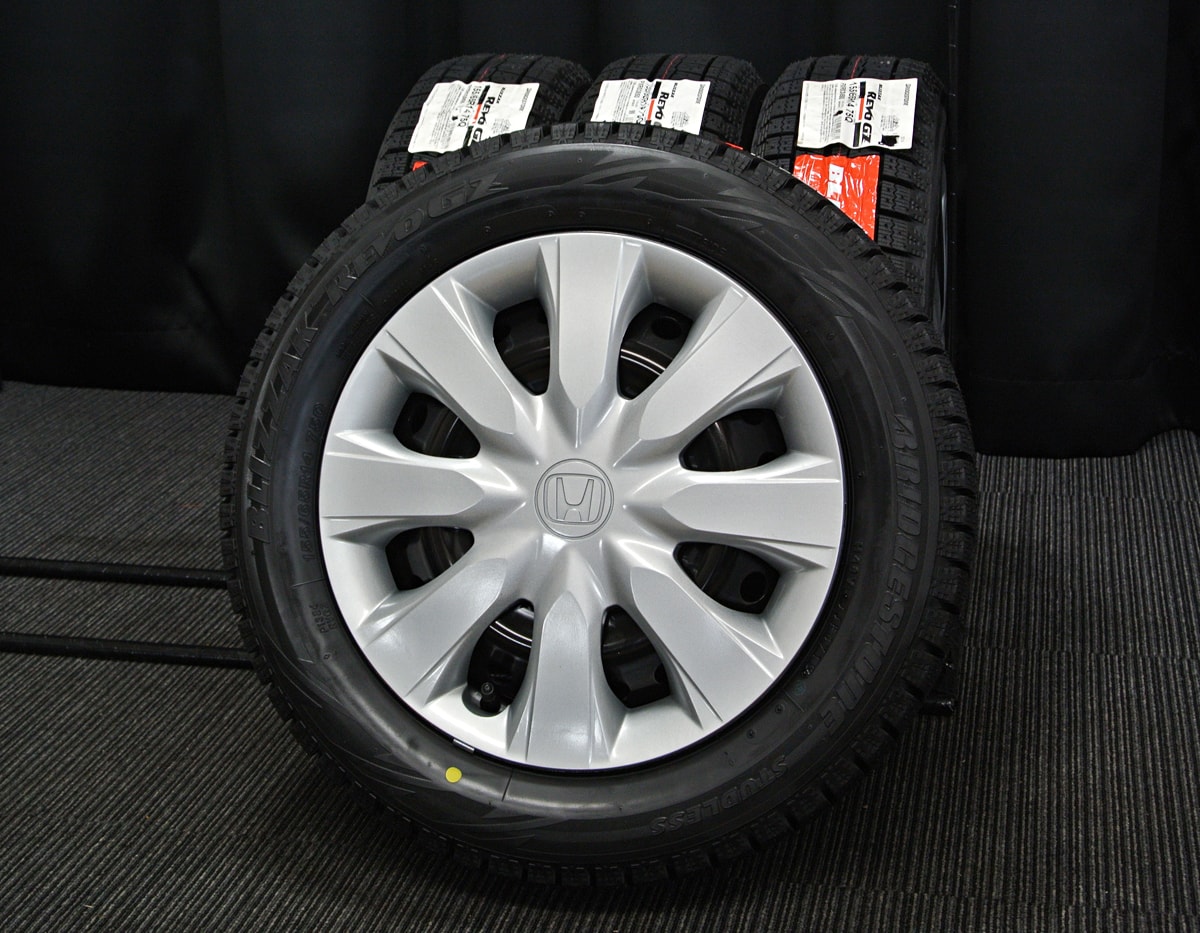 N BOX JF4系 NA車 4WD ガリット GIZ 165/55R15 75Q ウイナーズ CF-01 メタリックグレー 新品 スタッドレスセット 【送料無料】