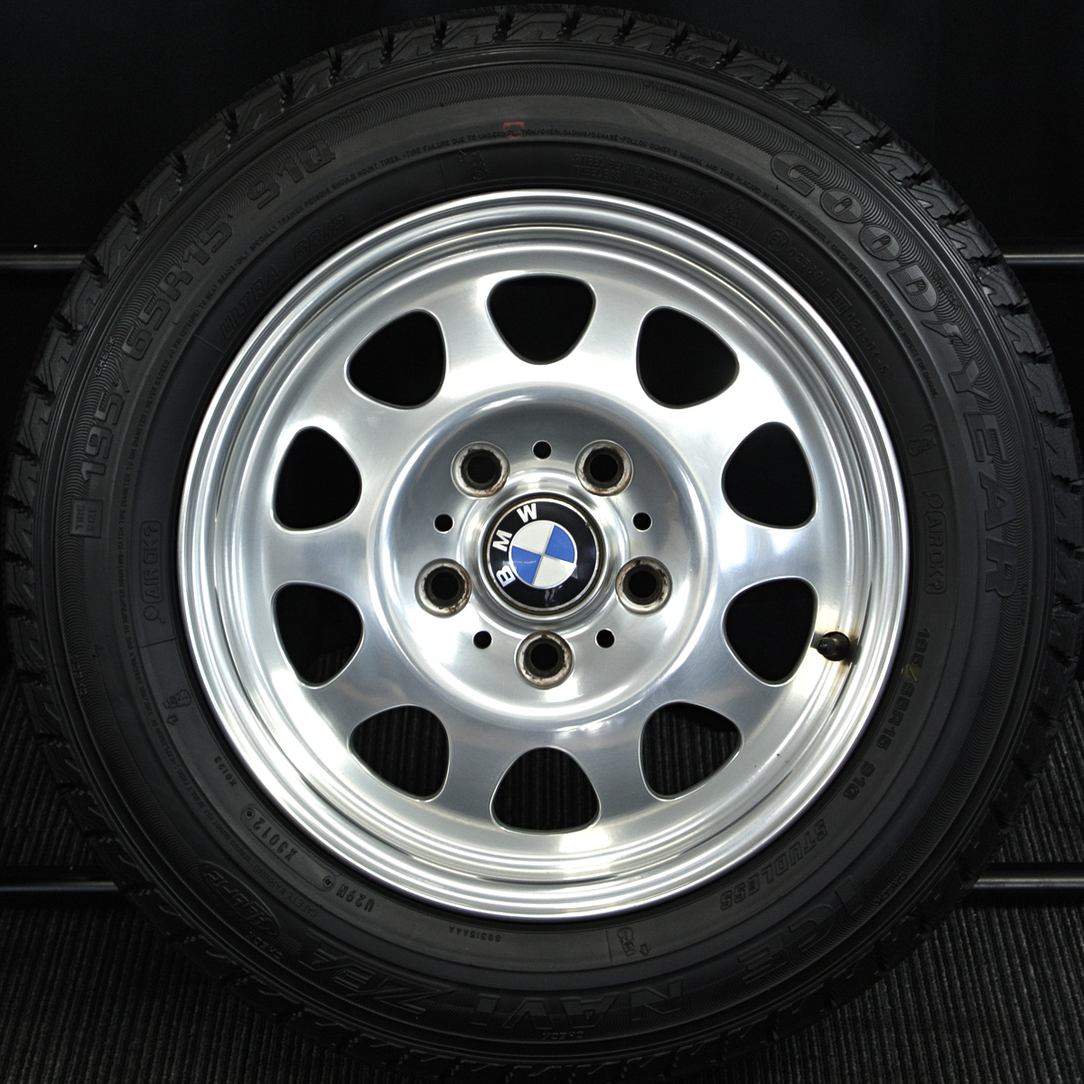 BMW 3-Series (3シリーズ) 純正 15×7J(+47)120-5H ポリッシュ GOODYEAR ...