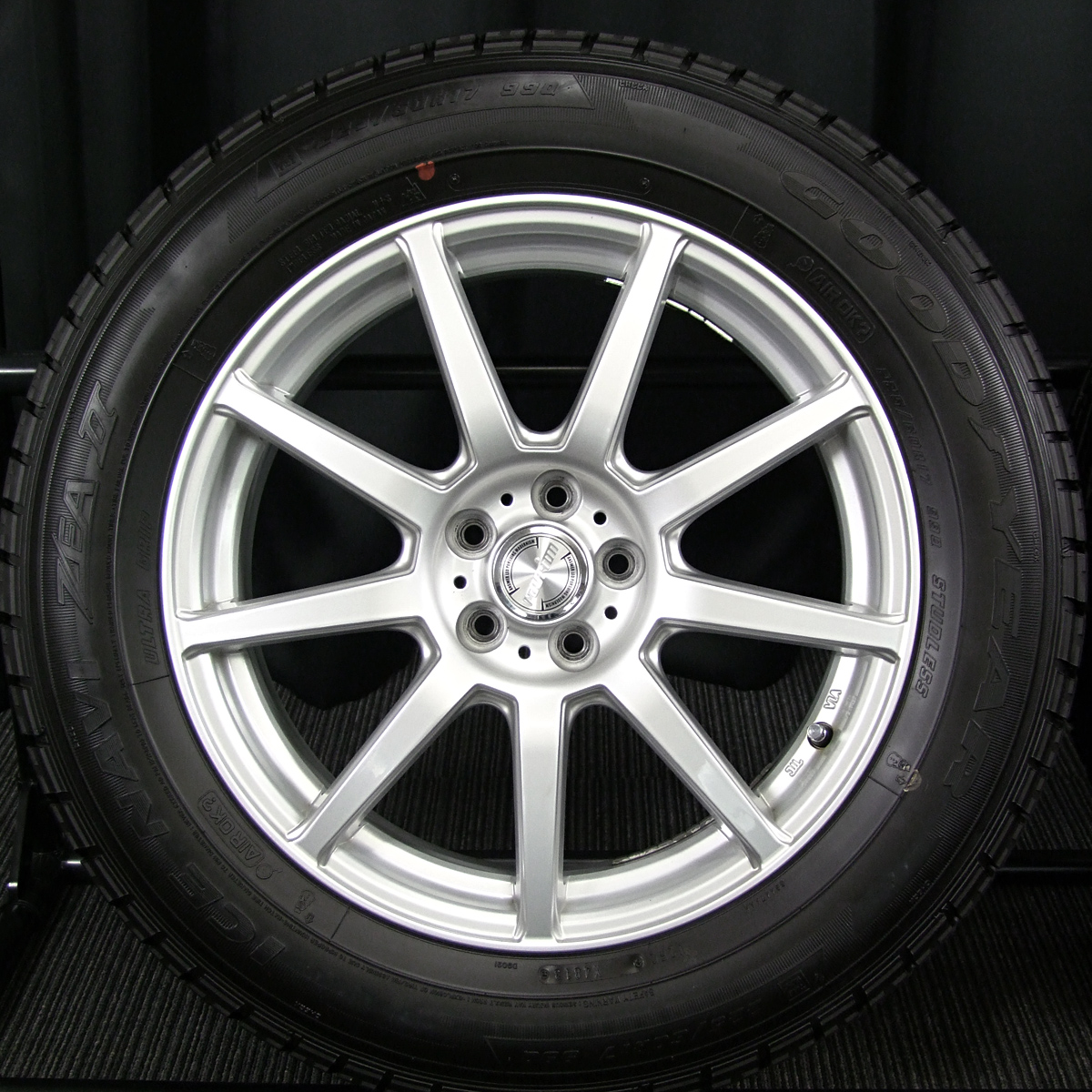 中古ホイールタイヤ 4本セット 155/65R13社外 ウェッズ Ravrion RS01