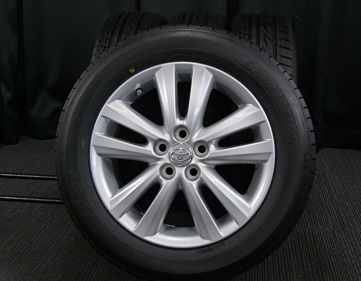 TOYOTA (トヨタ) WISH (ウィッシュ) 純正 16×6J(+45)PCD100-5H シルバー BRIDGESTONE (ブリヂストン)  LUFT (ルフト) RV 新品 195/60R16 タイヤホイール 4本 [16gas016] | カートレード21