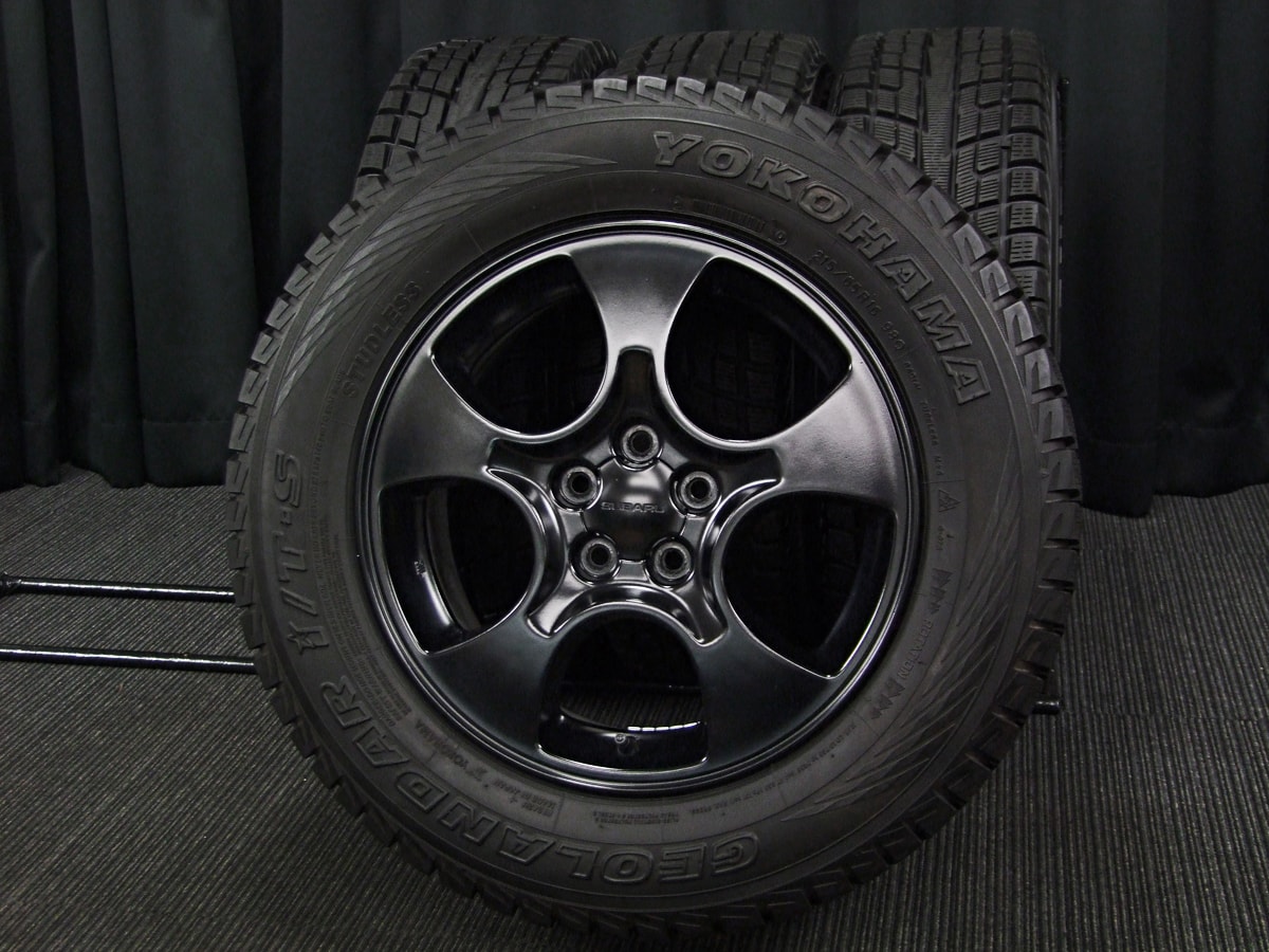 ダンロップSG5フォレスターWM01ウィンターマックス215/60R16インチ6.5Jスバル純正アルミホイール ホイル4本セットPCD100スタッドレスタイヤ