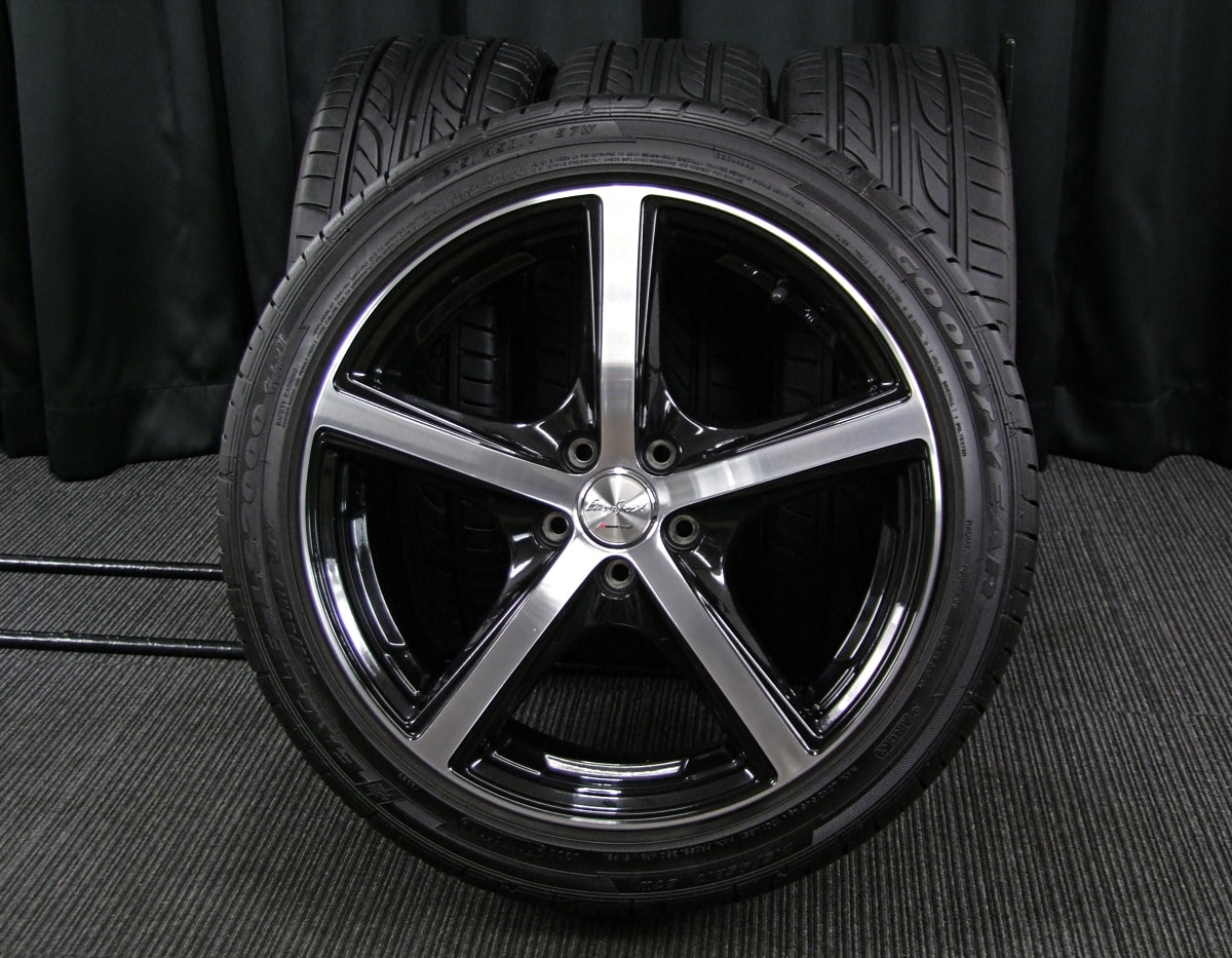 17インチ MANARAY SPORT 6.5J pcd114.3 5H - タイヤ、ホイール