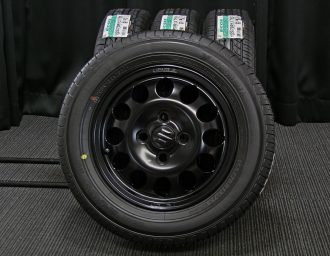 SUZUKI (スズキ) CERVO-MODE (セルボモード) 純正 13×4J(+45)PCD100-4H リメイク マットブラック  YOKOHAMA (ヨコハマ) DNA ECOS (エコス) ES300 新品 155/70R13 タイヤホイール 4本 [13gas005] |  カートレード21