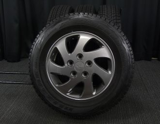 DAIHATSU (ダイハツ) TERIOS-KID (テリオスキッド) 純正 15×5J(+50)PCD114.3-5H リメイク ガンメタ  BRIDGESTONE (ブリヂストン) BLIZZAK (ブリザック) DM-V1 175/80R15 中古 スタッドレス タイヤホイール 4本  [15gaw028] | カートレード21