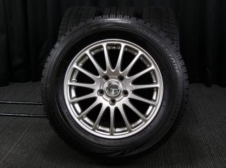 BRIDGESTONE (ブリヂストン) ECO FORME (エコフォルム) SE-12 16×6.5J(+46)PCD114.3-5H  ダークシルバー BRIDGESTONE (ブリヂストン) BLIZZAK (ブリザック) VRX 205/65R16 中古 スタッドレス  タイヤホイール 4本 [16taw073] | カートレード21