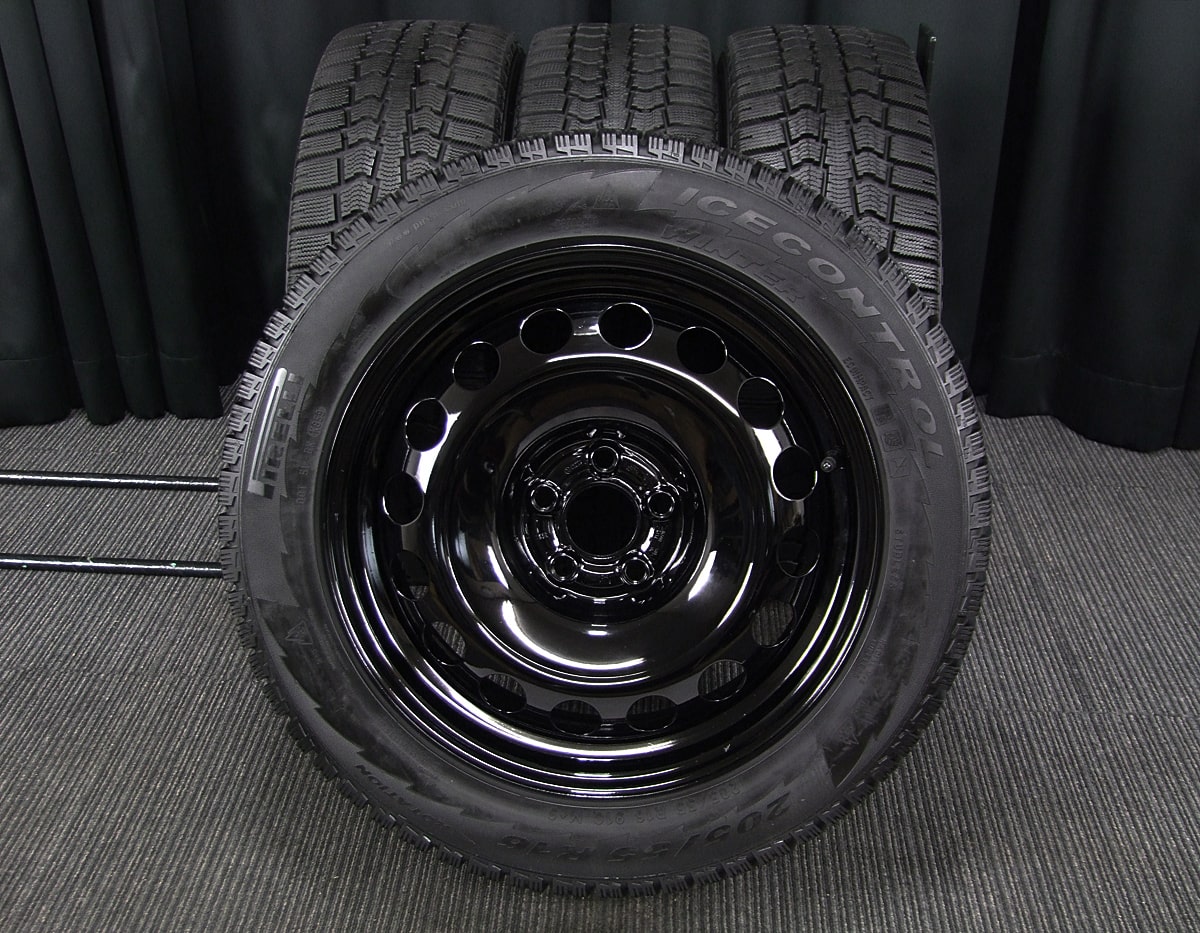 純正 VOLKSWAGENフォルクスワーゲン ビートル 6.5J16インチET42PCD112 5穴 BRIDGESTONE BLIZZAK VRX ブリジストンブリザック 215/60