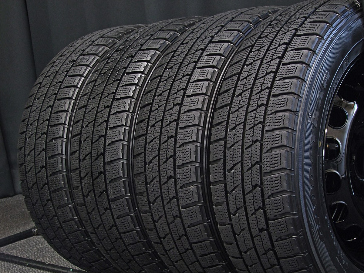 FIAT (フィアット) 500 純正 14×5.5J(+35)PCD98-4H リペア ブラックスチール GOODYEAR (グッドイヤー)  ICENAVI (アイスナビ) ZEA2 175/65R14 中古 スタッドレス タイヤホイール 4本 [14gsw081] | カートレード21