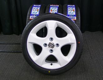 SUZUKI (スズキ) SWIFT (スイフト) 純正 15×5.5J(+45)PCD100-4H リメイク ホワイト ZEETEX  (ジーテックス) ZT1000 新品 165/50R15 タイヤホイール 4本 [15gas042] | カートレード21