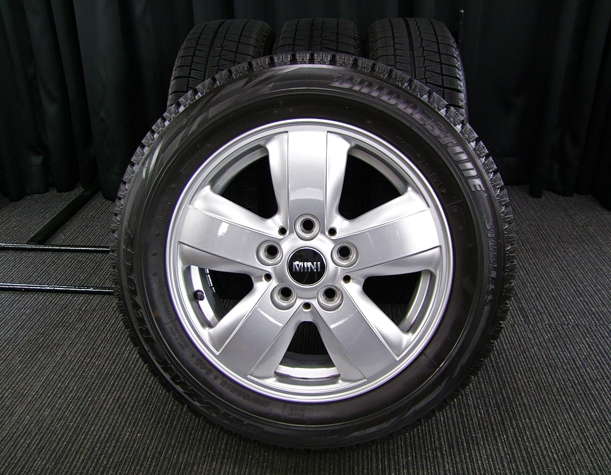 BMW MINI (ミニ) 純正 15×5.5J(+45)PCD112-5H シルバー BRIDGESTONE