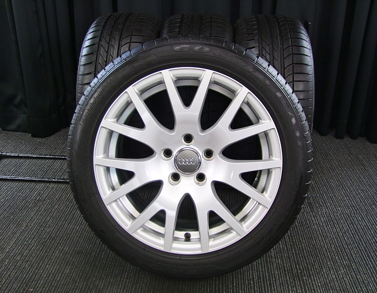 AUDI (アウディ) TT 純正 17×8.5J(+50)PCD112-5H シルバー GOODYEAR ...