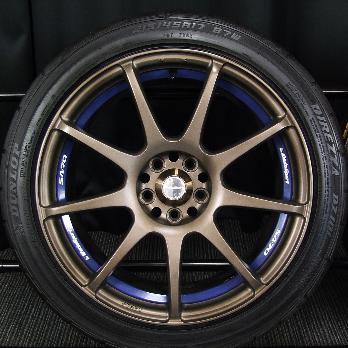 ウェッズス 215/45R17 17インチ WEDS ウェッズスポーツ SA-54R 7.5J