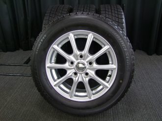 BRIDGESTONE (ブリヂストン) ECO FORME (エコフォルム) SE-15 15×6J(+50)PCD114.3-5H シルバー  BRIDGESTONE (ブリヂストン) ICE PARTNER (アイスパートナー) 195/65R15 中古 スタッドレス タイヤホイール 4本  [15taw165] | カートレード21