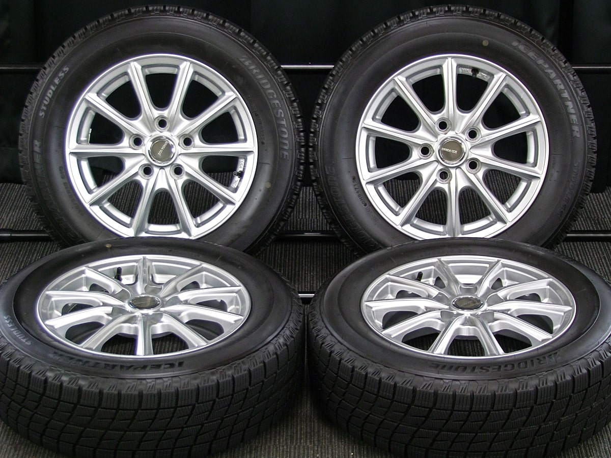 お得送料無料BRIDGESTONE ECO FORME 15×6J +45 5H-100PCD プリウス/ウィッシュ/インプレッサ/レガシィ 等に 社外品