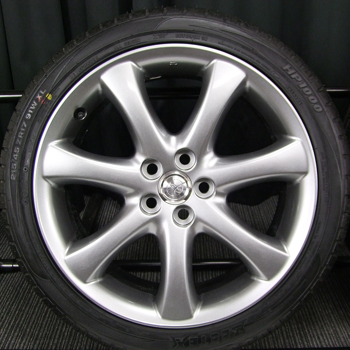 TOYOTA (トヨタ) WISH (ウィッシュ) 純正 17×7J(+45)PCD100-5H リメイク ダークシルバー ZEETEX  (ジーテックス) HP1000 新品 215/45ZR17 タイヤホイール 4本 [17gas030] | カートレード21