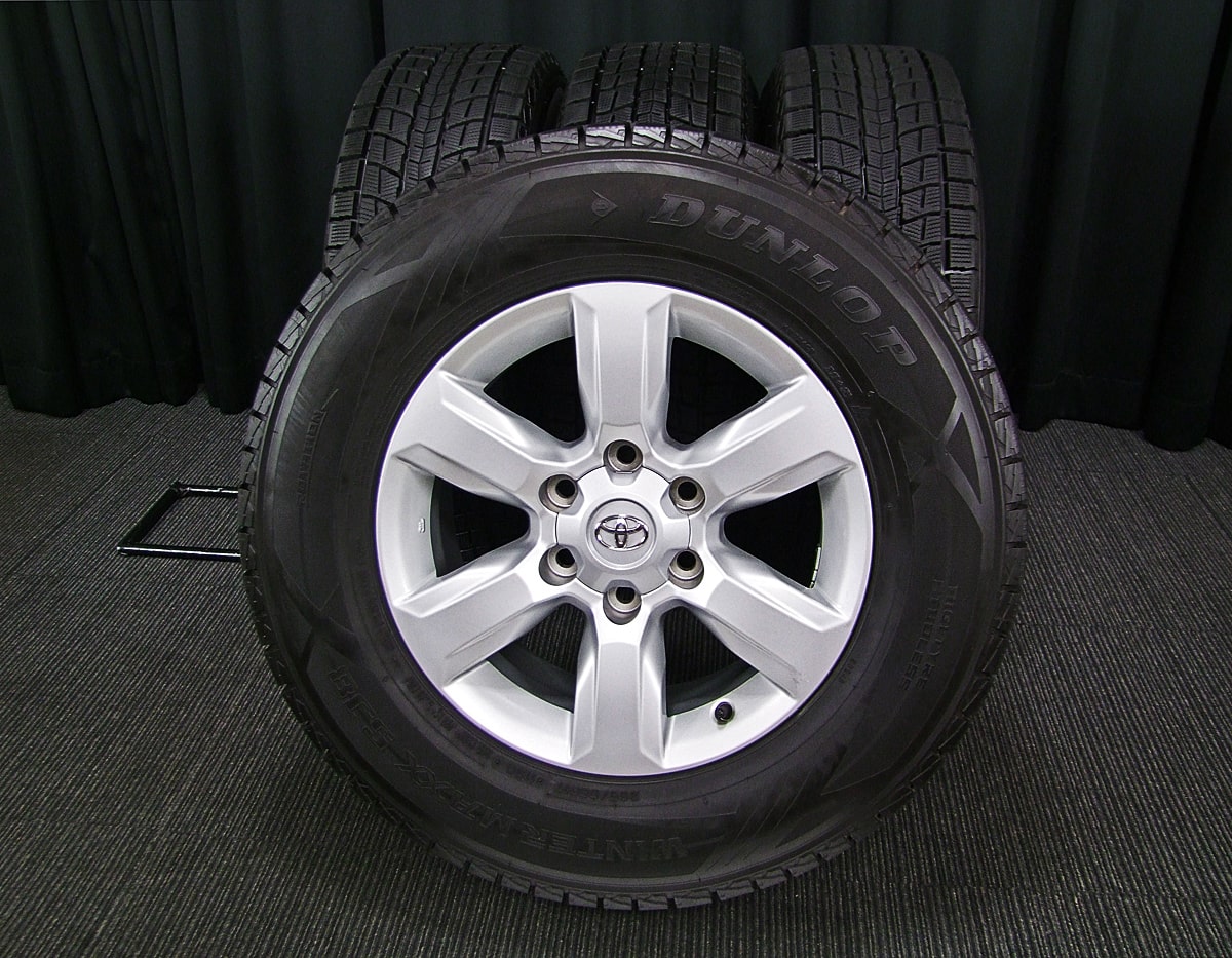 【日本製新作】新車外し★１５０プラド後期純正★265/65R17★バリ溝★MICHELIN★LATITUDE★タイヤホイール４本セット★宮城県仙台市 ラジアルタイヤ