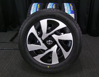 TOYOTA (トヨタ) AQUA (アクア) 純正 15×5.5J(+45)PCD100-4H 新車外し ブラックスチール GOODYEAR  (グッドイヤー) ICENAVI7 (アイスナビ7) 新品 175/65R15 スタッドレス タイヤホイール 4本 [15gsw087] |  カートレード21