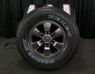 TOYOTA (トヨタ) Hilux Surf (ハイラックスサーフ) 純正 16×7J(+30)PCD139.7-6H リメイク ガンメタ  NEXEN (ネクセン) ROADIAN (ローディアン) HTX RH5 新品 265/75R16 タイヤホイール 4本 [16gas041] |  カートレード21