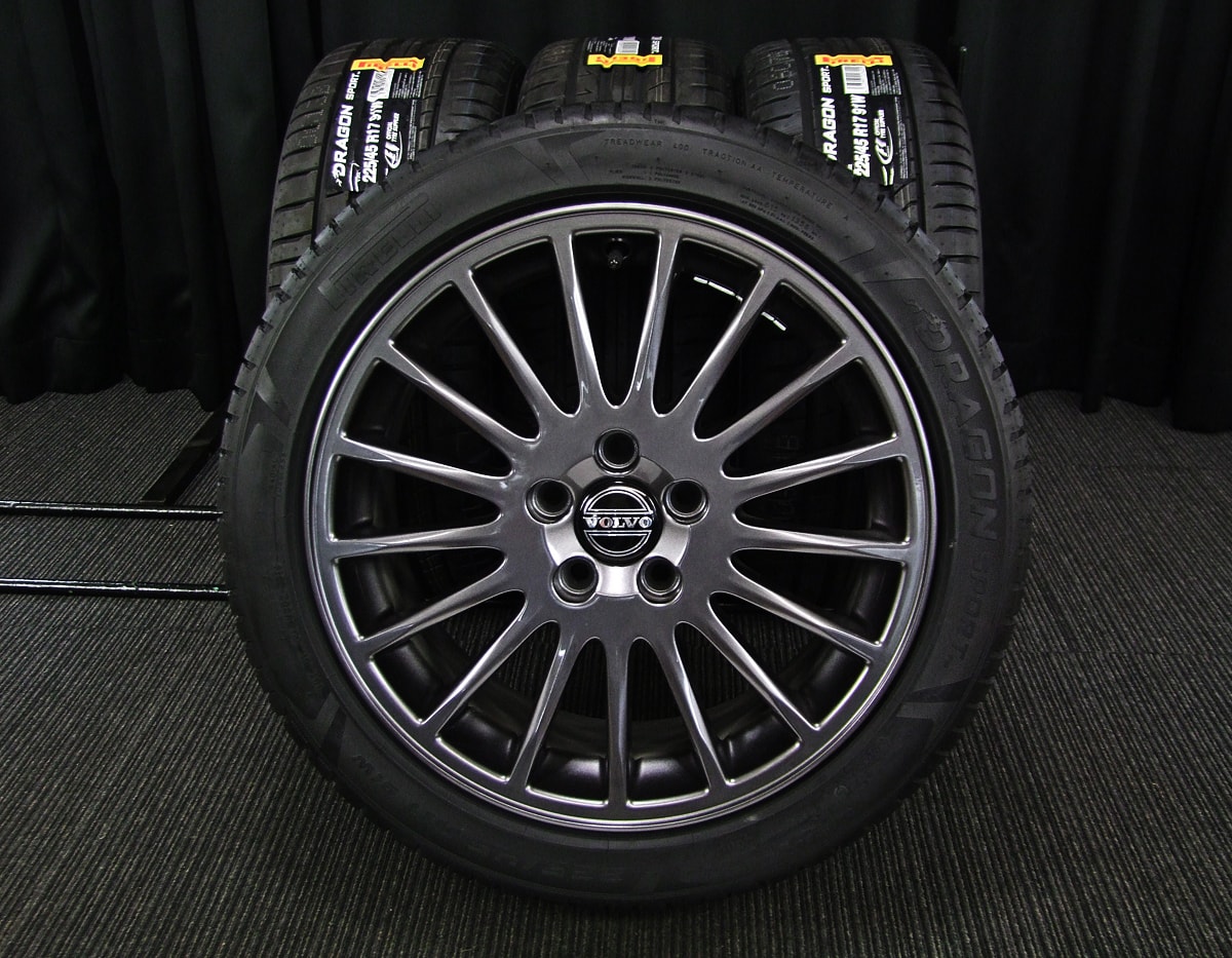 VOLVO (ボルボ) V70 純正 17×7.5J(+49)PCD108-5H リメイク ガンメタ