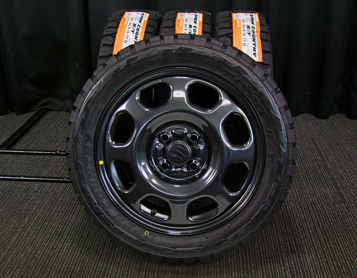 TOYO PROXES CF3 165/60R15 G.Speed G-06 メタリックブラック 15インチ 4.5J+45 4H-100 4本セット