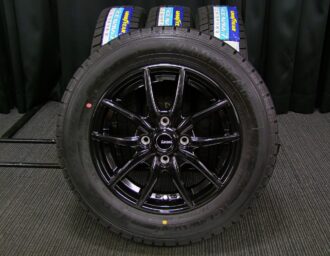 HOT STUFF G.speed G-02 ブラックメタリック GOODYEAR ICENAVI7 165/70R14 4本SET