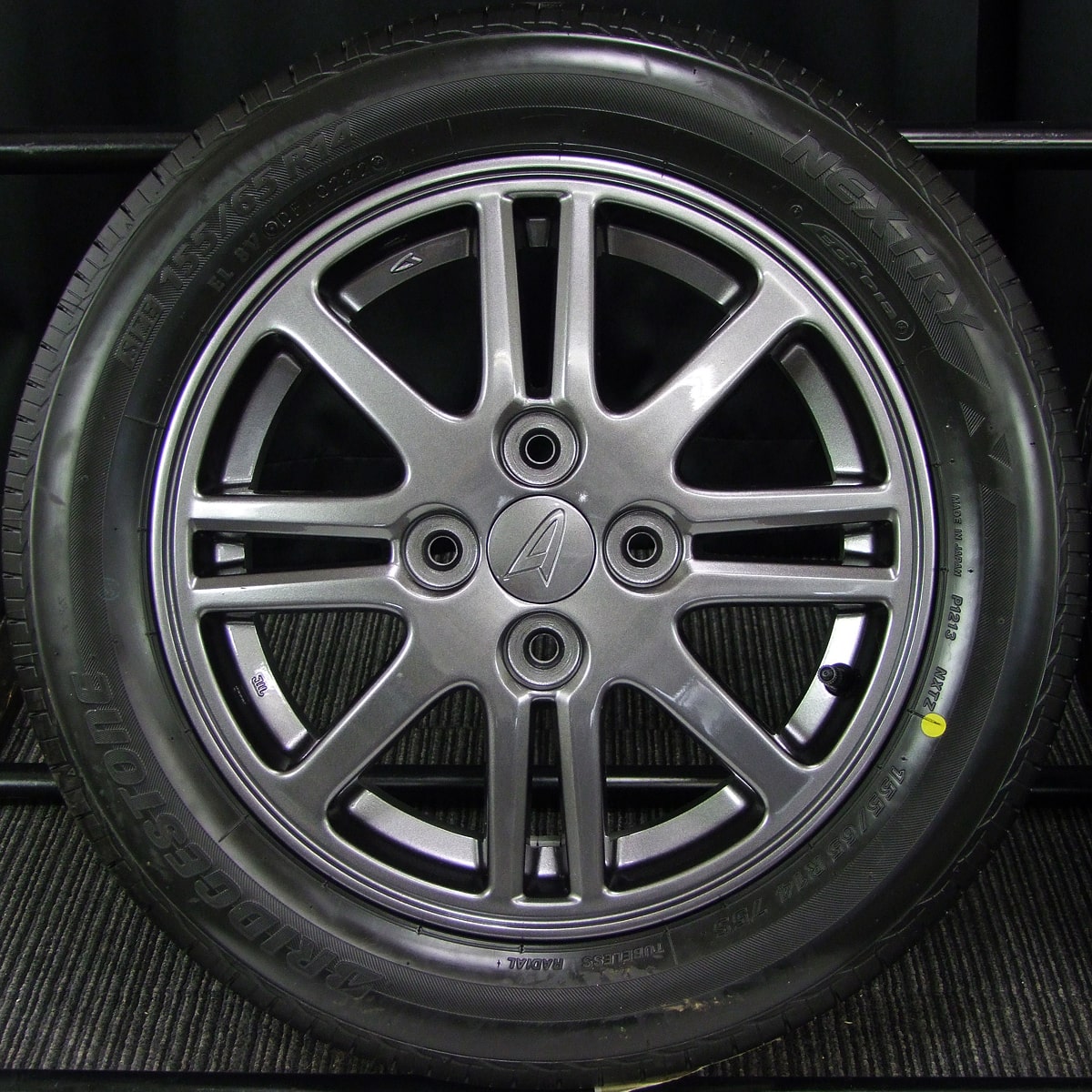 新品 14インチ 5.5J DG タイヤ付4本セット 155/65R14 軽自動車 ツライチ設定 ムーヴ タント ラパン ワゴンR アルト ミラ  (W2228-1) - タイヤ、ホイール