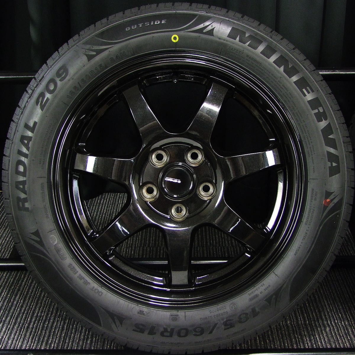 185/65R15 HOT STUFF G.speed P06 (BK/リムP) 15インチ 5.5J PCD：100 ...