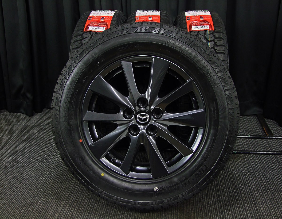 MAZDA (マツダ) CX−5 純正 17×7J(+50)PCD114.3-5H リメイク ガンメタ ARMSTRONG (アームストロング)  TRU-TRAC (トゥルートラック) AT 新品 235/65R17 タイヤホイール 4本 [17gas048] | カートレード21