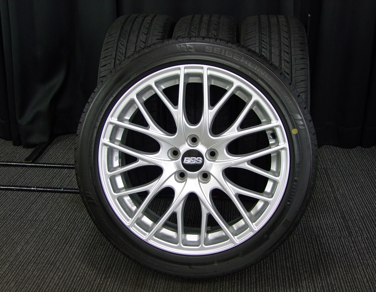 BBS GERMANY CS 17×7J(+48)PCD100-5H シルバー SEIBERLING (セイバーリング) SL101  215/45R17 中古 タイヤホイール 4本 [17tas062] | カートレード21